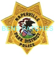 ILLINOIS,NAPERVILLE PARK DISTRICT POLICE BADGE PATCH 1_wm